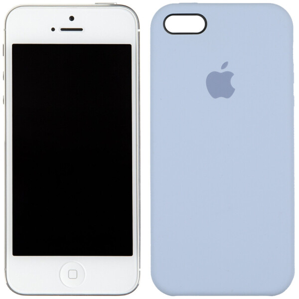 

Чехол силиконовый оригинальный для iPhone 5/5s/SE Морской синий (23361)