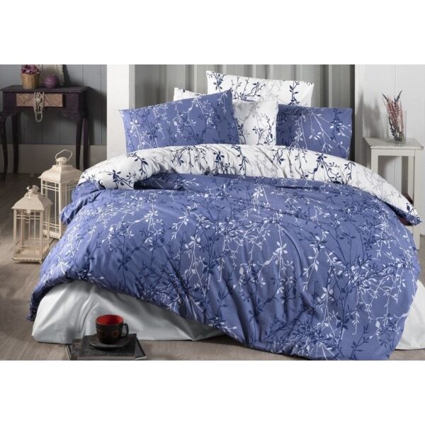 

Постельное белье First Choice. Ranforce Zena Navy Blue-Евро