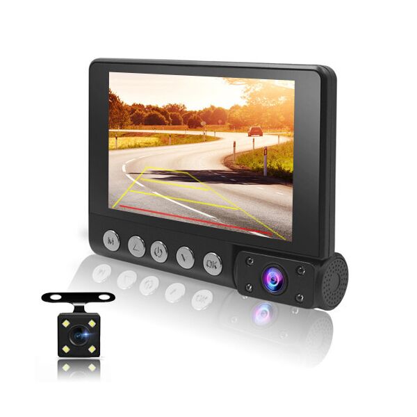 

Автомобильный видеорегистратор UKC С9 LCD 4 WDR 1080P Full HD 3 камеры