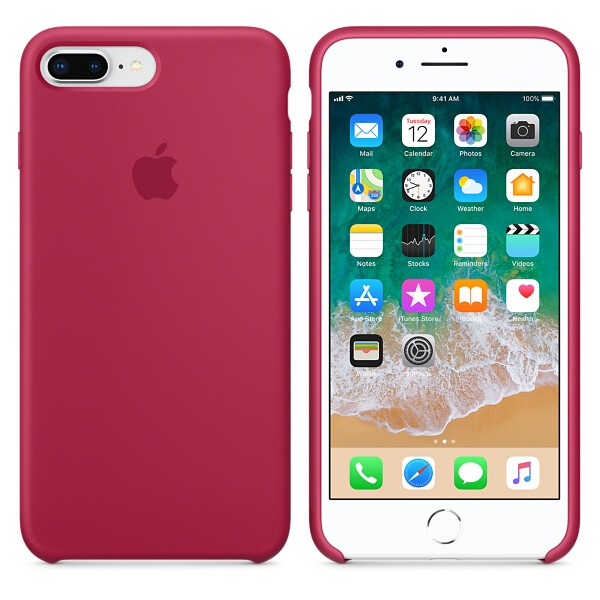 

Чехол силиконовый оригинальный для iPhone 7/8 Plus Вишневый (18673)