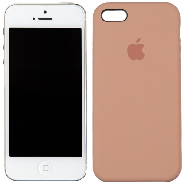 

Чехол силиконовый оригинальный для iPhone 5/5s/SE Персиковый (23363)