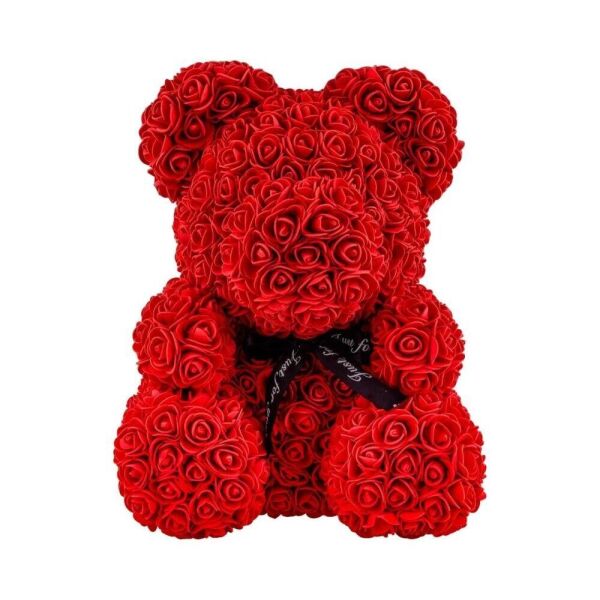 

Мишка из 3D роз 40 см в подарочной упаковке