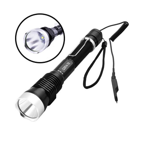 

Фонарь Police Q2814-T6 под ружье вынос кнопка ЗУ 220V-12V, 2х18650 Box