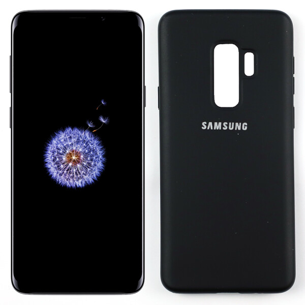 

Чехол силиконовый оригинальный для Samsung G965 Galaxy S9 Plus Чёрный FULL (28124)