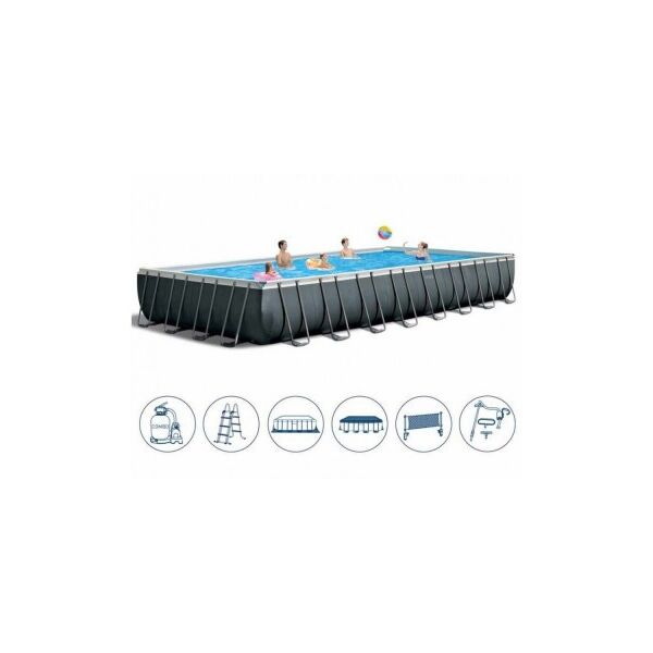

Бассейн каркас Intex 26378/26376/28376 Ultra Frame Rectangular 975х488х132 см