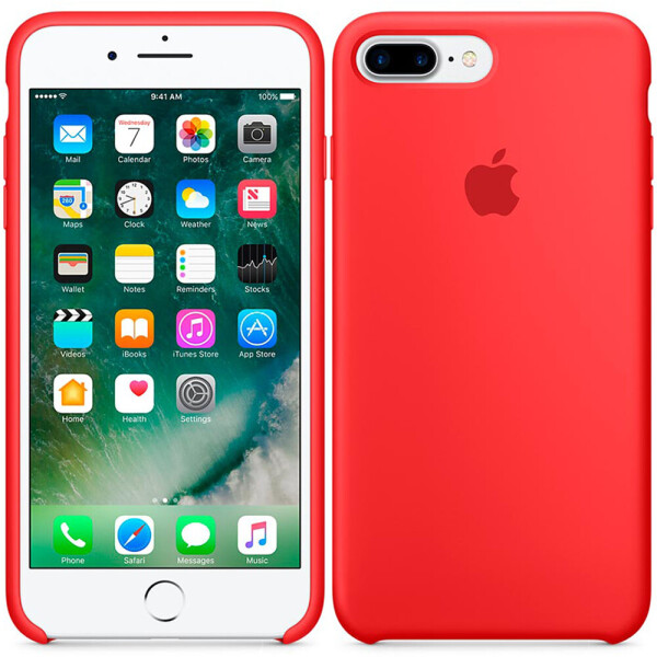 

Чехол силиконовый оригинальный для iPhone 7/8 Plus Красный (18672)