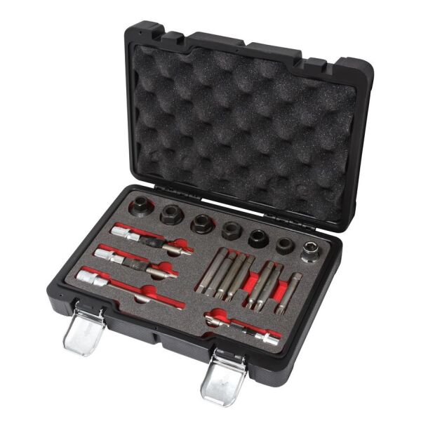 

Набор для снятия шкивов генераторов 18 предметов(1/2":М10х140,М10х110,Т50х110мм;3/8":М10х90мм;10мм:М10х65мм,М8,М10,Т50,Т40,Н8,Н10х75мм;1/2"(F)х10мм(F)в кейсе. Forsage F-918G3AD