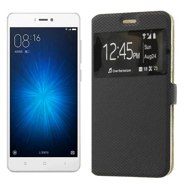 

Чехол книжка для Xiaomi Redmi 4S Modern Window Style черный (10459)