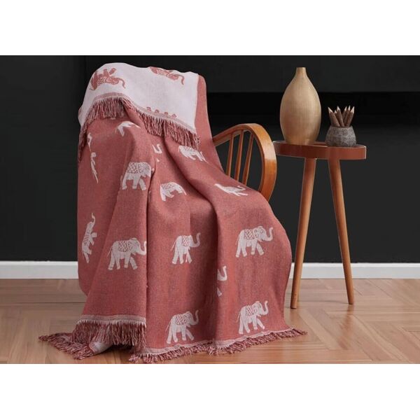 

Плед хлопковый Eponj Home. Buldan Keten - Fil kiremit-170х220
