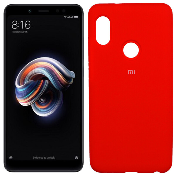 

Чехол силиконовый оригинальный для Xiaomi Redmi Note 5 Pro Красный FULL (26279)