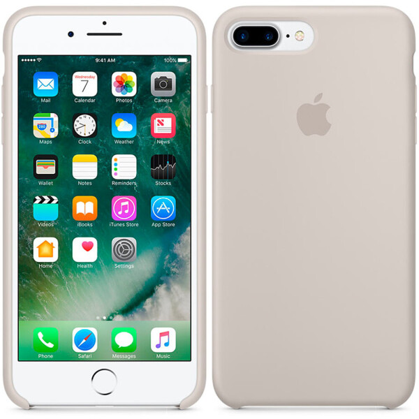 

Чехол силиконовый оригинальный для iPhone 7/8 Plus Светло Серый (18675)