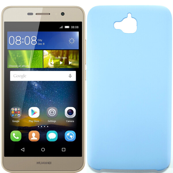 

Чехол силиконовый оригинальный для Huawei Y6 Pro Голубой (20598)