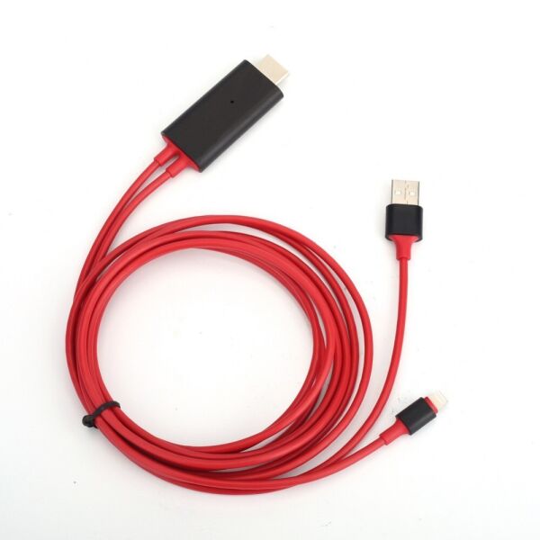 

Конвертер преобразователь UKC MHL IPHONE HDMI 2м video charge