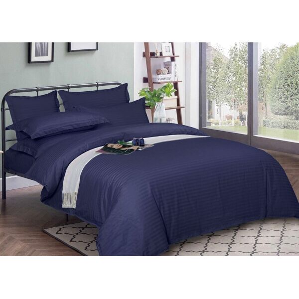 

Постельное белье Boston. Home Violet Night Stripe kingsize-Евро