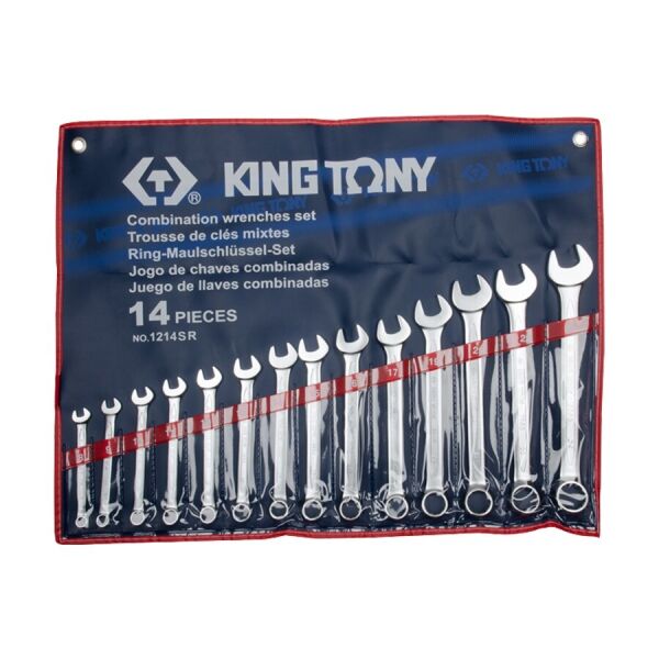 

Набор ключей KING TONY Дюймовые 14 штук 5/16"- 1-1/4" (1214SR)