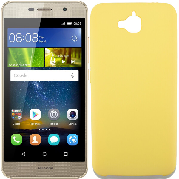 

Чехол силиконовый оригинальный для Huawei Y6 Pro Золотой (20597)