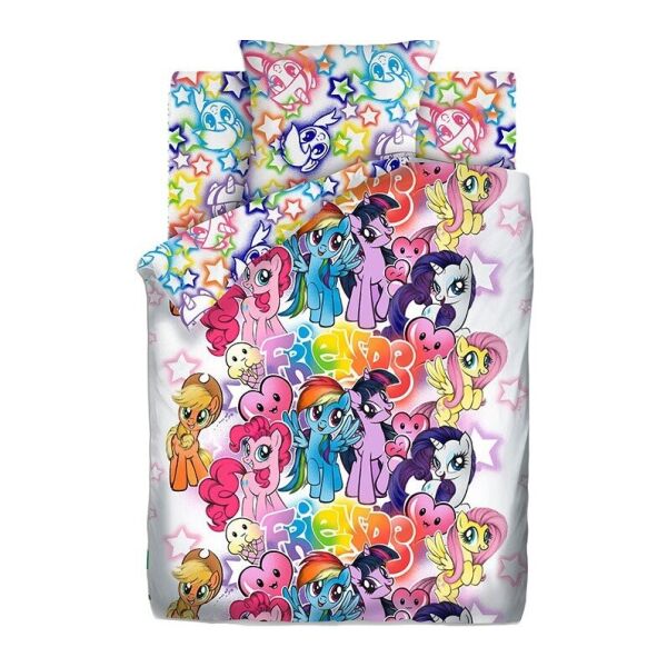 

Светящиеся детское постельное белье Уютный дом. My Little Pony Граффити-1,5-спальный подростковый