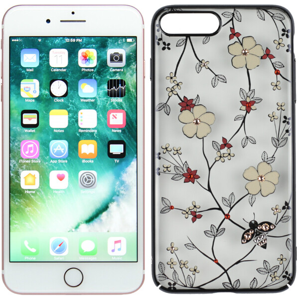 

Чехол Kingxbar Flora Series для iPhone 7 Plus/8 Plus Sakura Black (23880)
