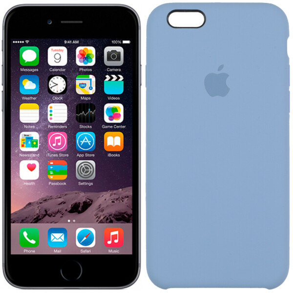 

Чехол силиконовый оригинальный для iPhone 6/6s Plus Морской синий (24417)