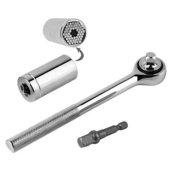 

Трещотка с универсальной головкой UKC TOOL 7-19 мм