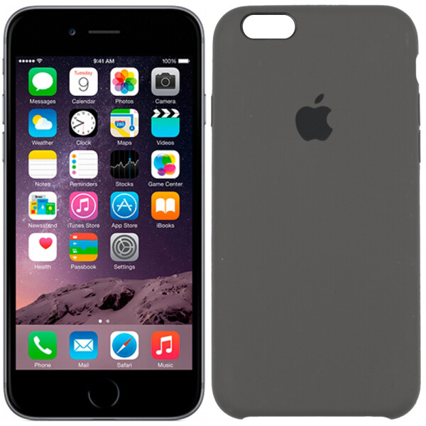 

Чехол силиконовый оригинальный для iPhone 6/6s Plus Кофейный (23862)