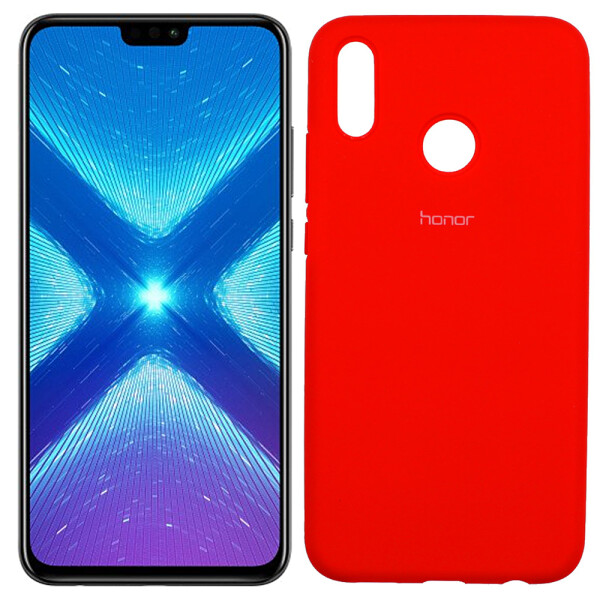 

Чехол силиконовый оригинальный для Huawei Honor 8x Красный FULL (26270)