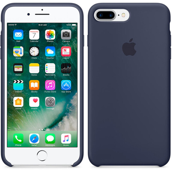 

Чехол силиконовый оригинальный для iPhone 7/8 Plus Темно Синий (18682)
