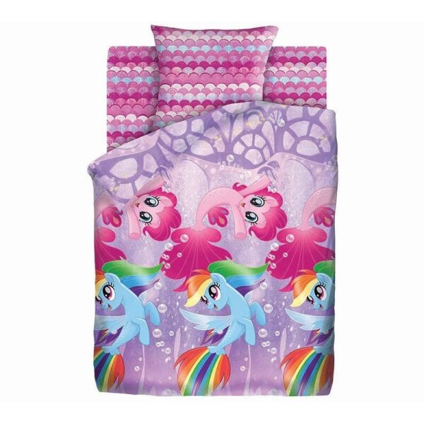 

Детское постельное белье Уютный дом. My Little Pony Подводные пони-1,5-спальный подростковый
