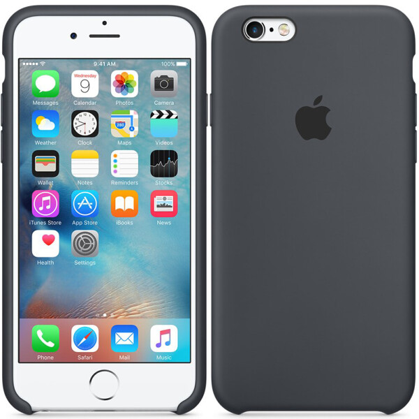 

Чехол силиконовый оригинальный для iPhone 6/6s Светло Серый (17414)