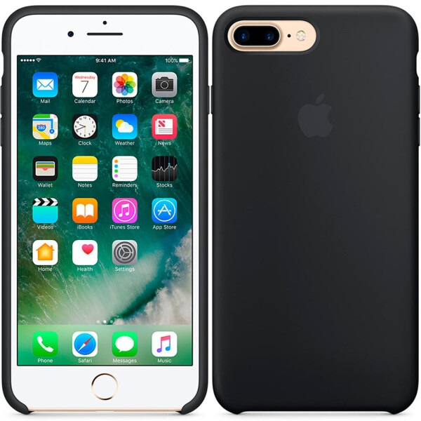 

Чехол силиконовый оригинальный для iPhone 7/8 Plus Чёрный (18670)