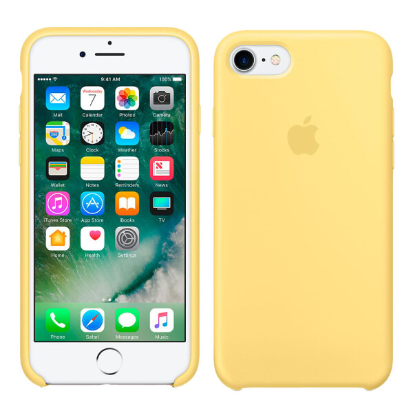 

Чехол силиконовый оригинальный для iPhone 7/8 Бежевый (18665)