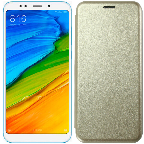 

Чехол книжка U-Like Best для Xiaomi Redmi 5 Plus Gold (21356)
