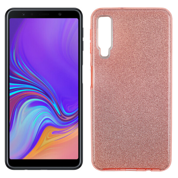 

Чехол Silicone 3in1 Блёстки для Samsung A750 Galaxy A7 2018 Pink (25399)