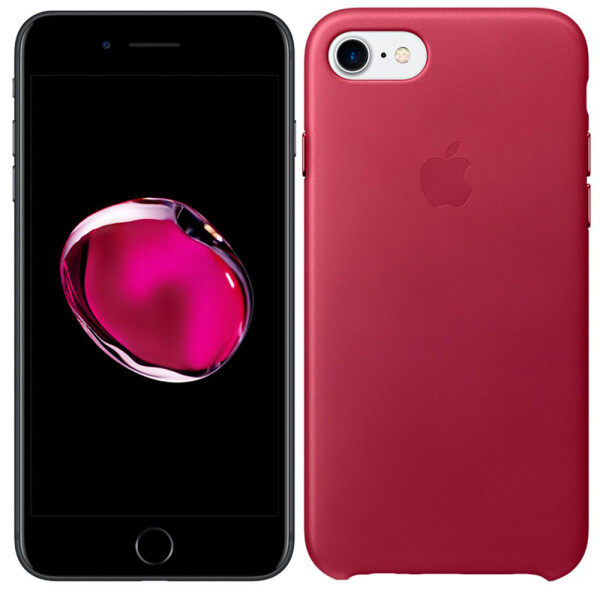 

Чехол силиконовый оригинальный для iPhone 7/8 Вишневый (18660)