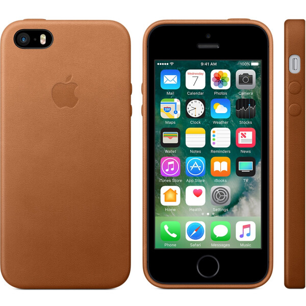 

Чехол силиконовый оригинальный для iPhone 5/5s/SE Коричневый (19915)