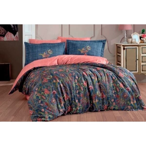 

Постельное белье HOBBY. Exclusive Sateen ESTELA синее-Евро