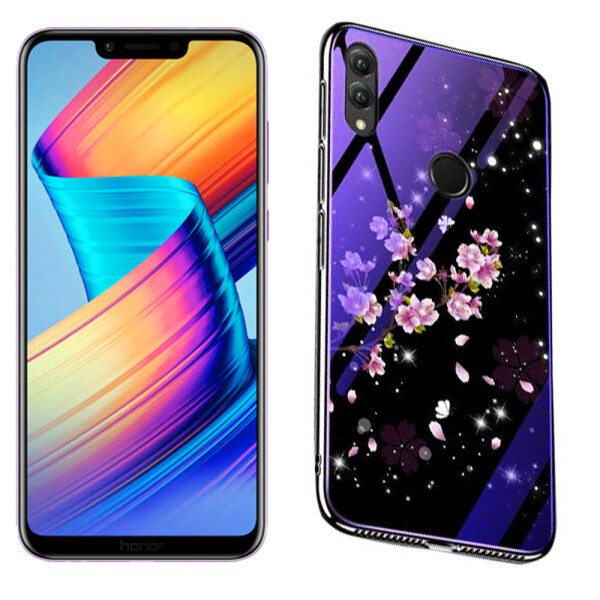 

Чехол TPU+Glass чехол Fantasy с глянцевыми торцами для Huawei Honor Play (Цветение) (26326)