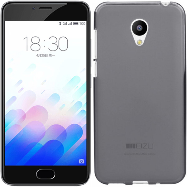 

Чехол силиконовый оригинальный для Meizu M3 Black (6714)