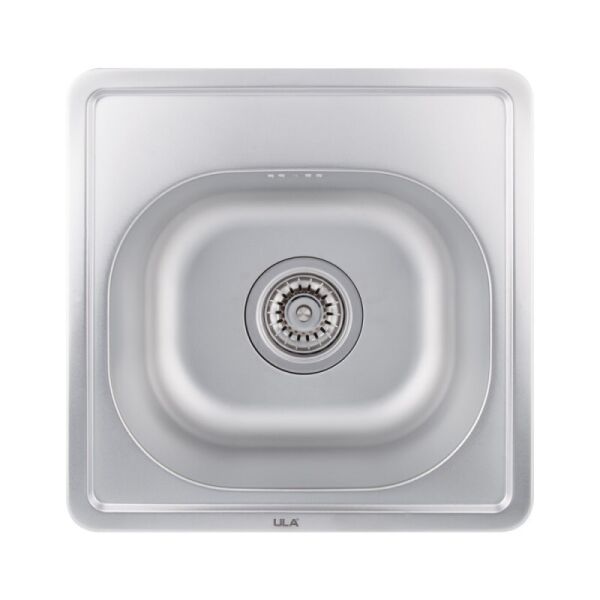 

Квадратная врезная кухонная мойка ULA 7706 U Satin (ULA7706SAT08) СТАЛЬНАЯ КВАДРАТНАЯ (380X380 ММ), МАТОВАЯ, СТАЛЬ 0,8 ММ