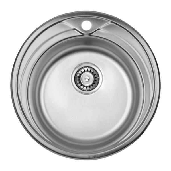 

Круглая врезная кухонная мойка ULA 7109 U Polish (ULA7109POL08) Нержавеющая сталь (Ø510 ММ), ГЛЯНЕЦ
