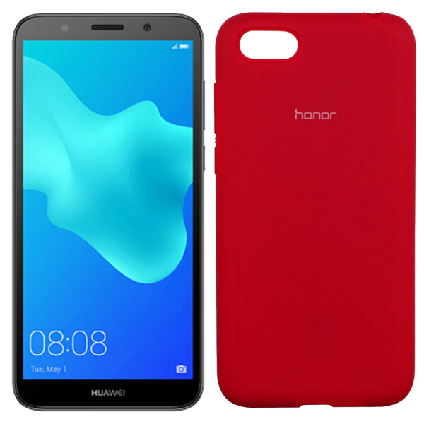 

Чехол силиконовый оригинальный для Huawei Y5 2018 Розовый FULL (26273)