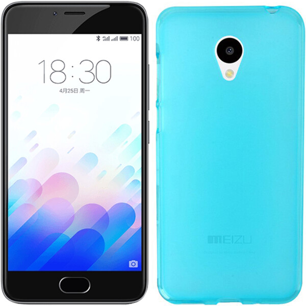 

Чехол силиконовый оригинальный для Meizu M3 Blue (5799)