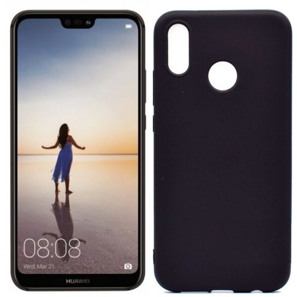 

Чехол силиконовый оригинальный для Huawei P20 Lite Black (22046)