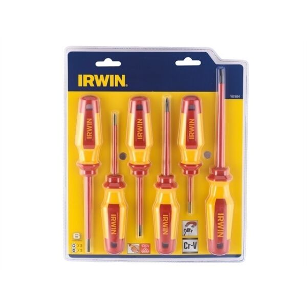 

Набор диэлектрических отверток Irwin Pro Comfort VDE 1000В 6 шт (1951884)