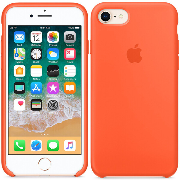 

Чехол силиконовый оригинальный для iPhone 7/8 Оранжевый (18668)
