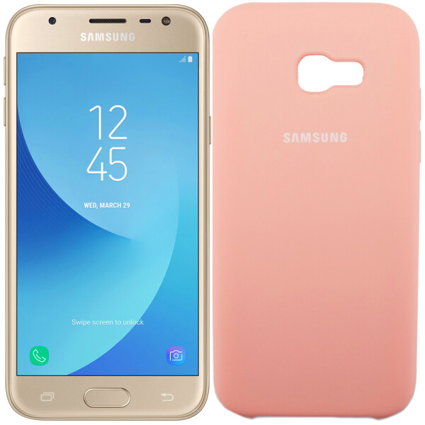 

Чехол силиконовый оригинальный для Samsung A320 Galaxy A3 2017 Розовый (20482)