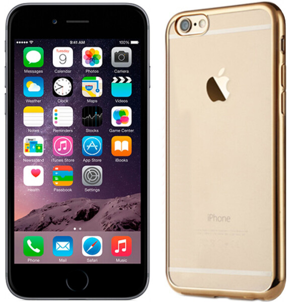 

Чехол Electroplating TPU case для iPhone 6 Plus 5.5" gold (6548)