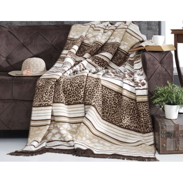 

Плед Diva. Leopard Brown-180х220
