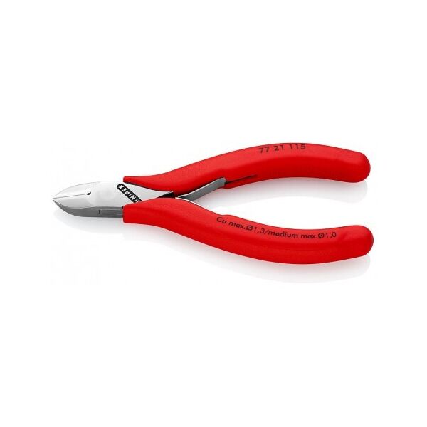 

Кусачки Knipex боковые для электроники 77 21 115 N)