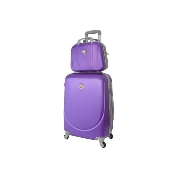 

Комплект Bonro Smile чемодан + кейс большой, фиолетовый